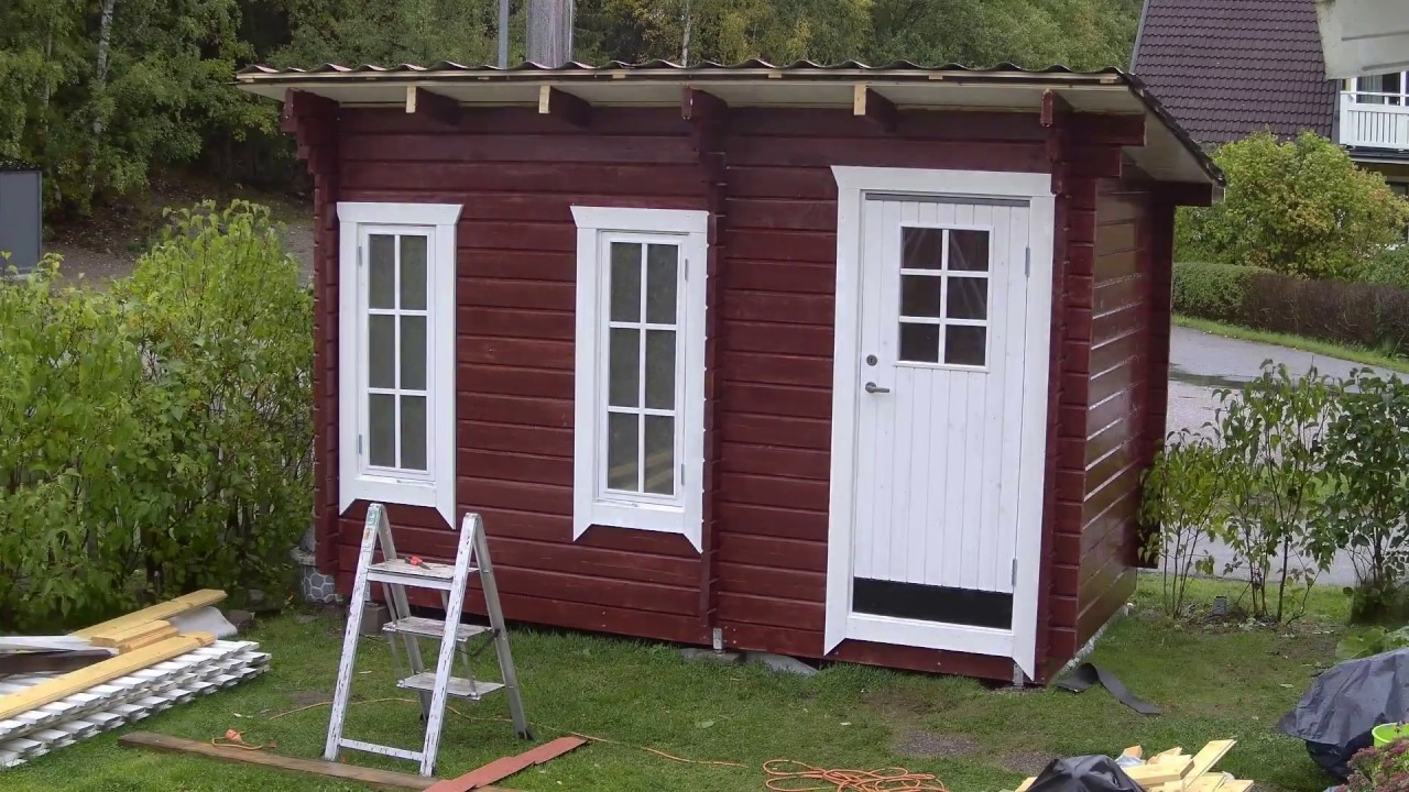 Montering av Botniastugans bastustuga Vråken 7