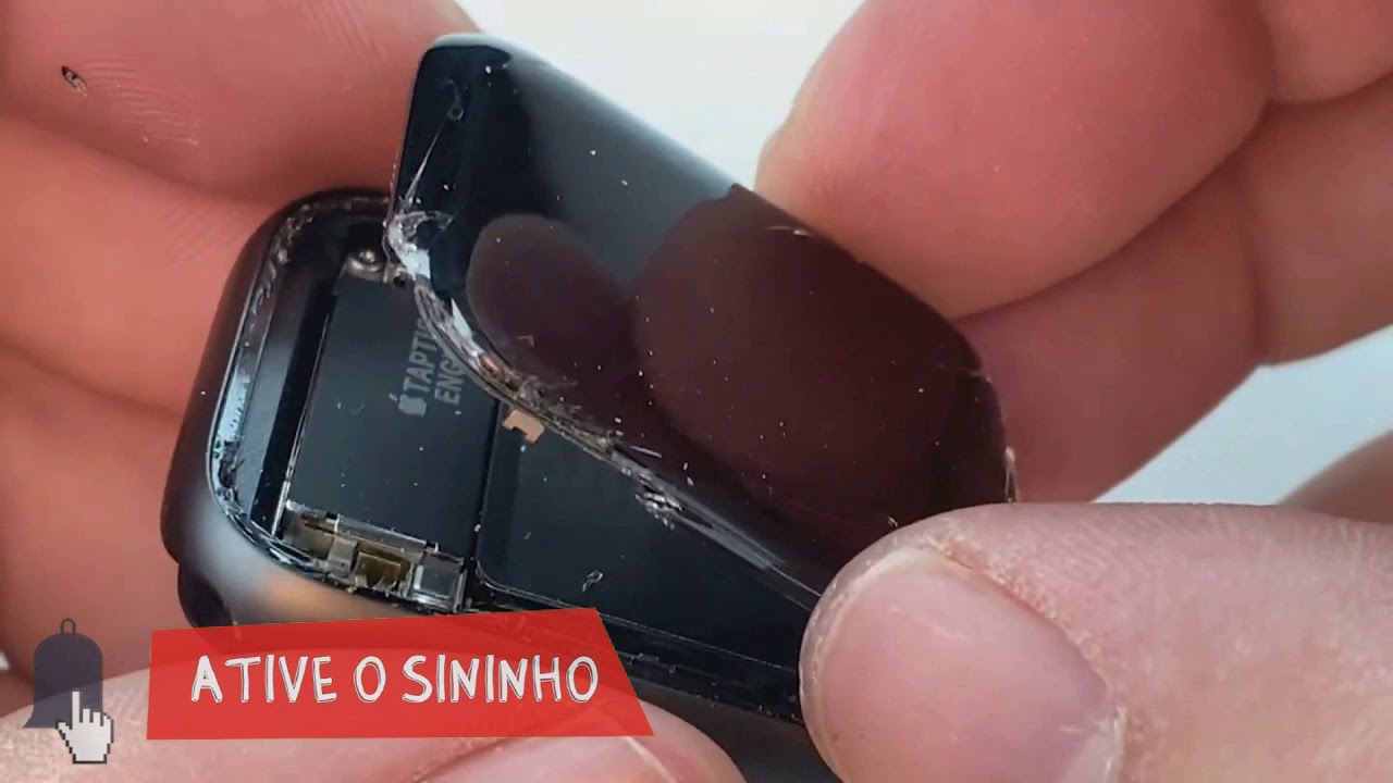 Troca vidro Apple Watch série 2 3 4 e 5