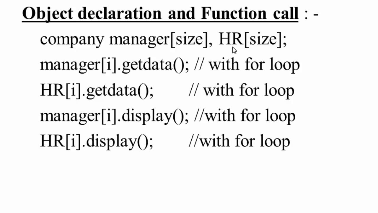 62. Array of Object in C++ (Hindi)