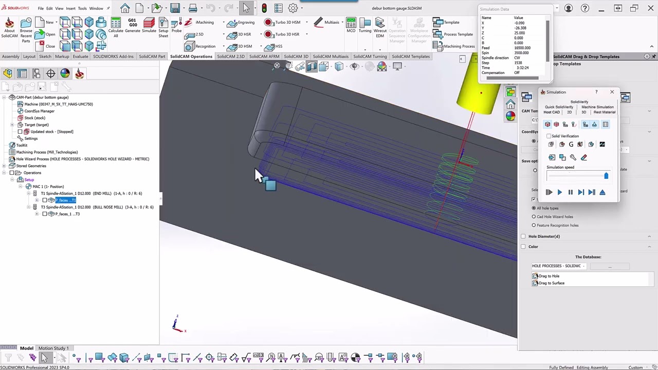 SolidCAM 2023 - Floor Fillet in Pocket