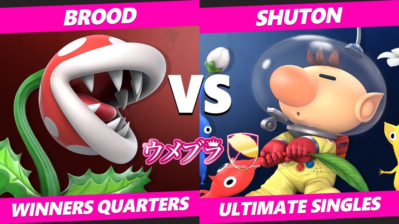 Umebura SP4 SSBU - Brood (Piranha Plant) Vs. SST | Shuton (Olimar) Smash Ultimate Tournament WQ