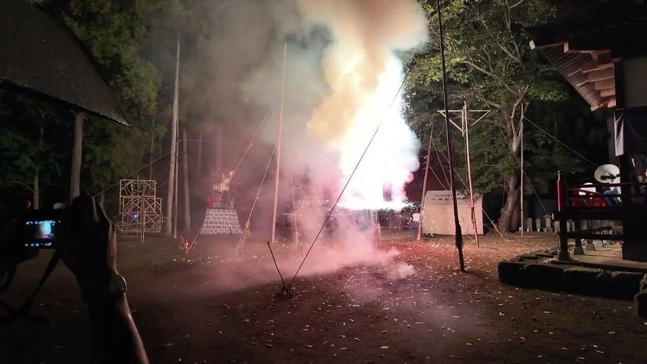 20240824_綱火(小張松下流綱火)@小張愛宕神社_茨城県つくばみらい市小張
