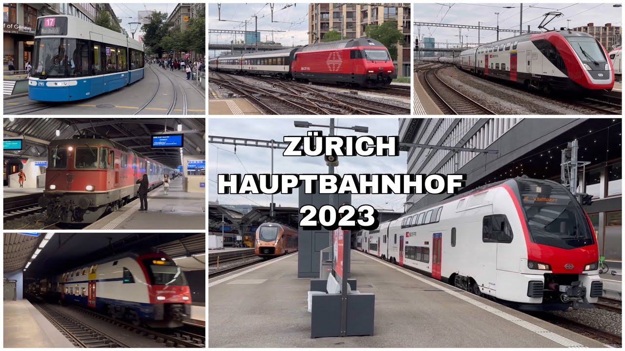 Züge beim Zürich Hauptbahnhof | Trains at Zurich Central Station (2023)