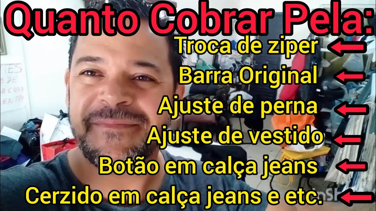Quanto Cobrar Por Cada Conserto De Roupa.👖💵