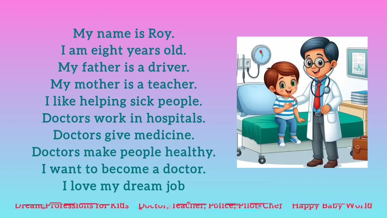 Dream Professions for Kids – Doctor & Teacher | Happy Baby World 