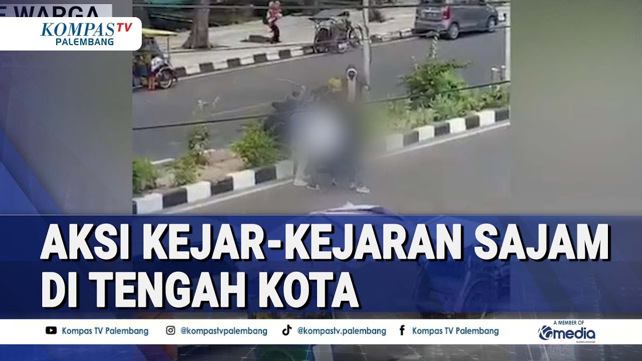 Mencekam! Detik detik Pria di Palembang Dikepung S4j4m Jalan Pusat Kota