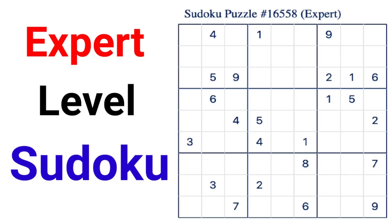 Expert level Sudoku puzzle | Sudoku expert level | Hard Sudoku trick | Tricks for sudoku