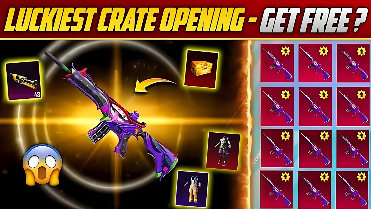 😱 All In One Crate Fool M416 Luckiest Crate Opening | Best Trick For Crate Opening | PUBGM