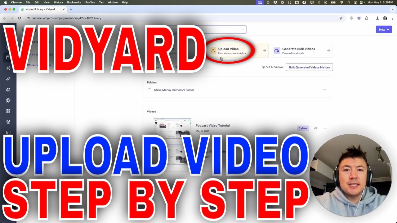 ✅ Как загрузить видео в Vidyard🔴