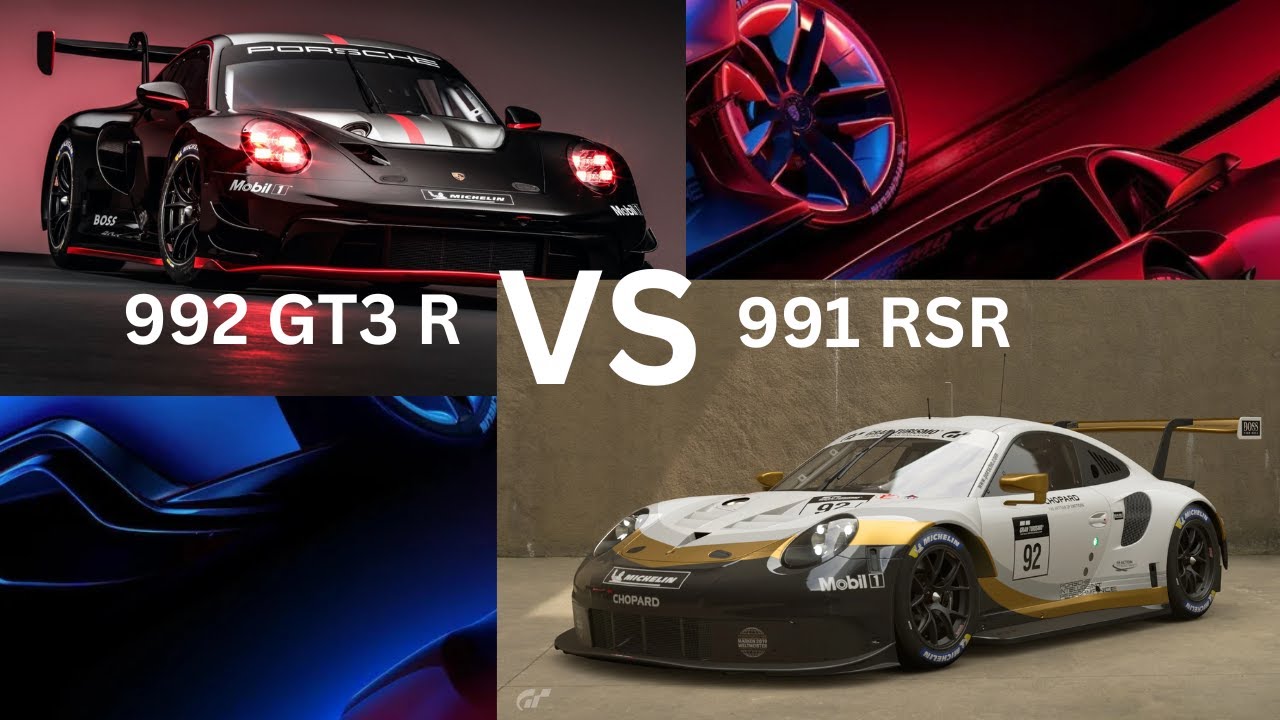 Porsche 991 RSR vs Porsche 992 GT3 R -- Gran Turismo 7 Comparison