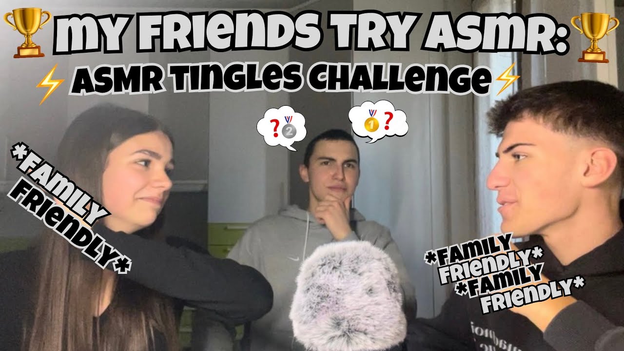 My Friends Try ASMR (for the first time): ASMR Tingles Challenge Bassa VS Paolo ⚡️🏆