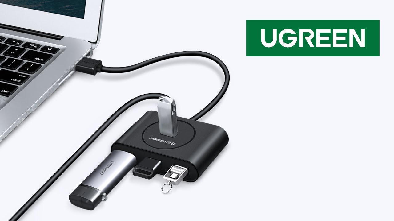 UGREEN 2-in-1 USB-C & USB 3.0 4-Ports Hub 1 Meter SKU 40850