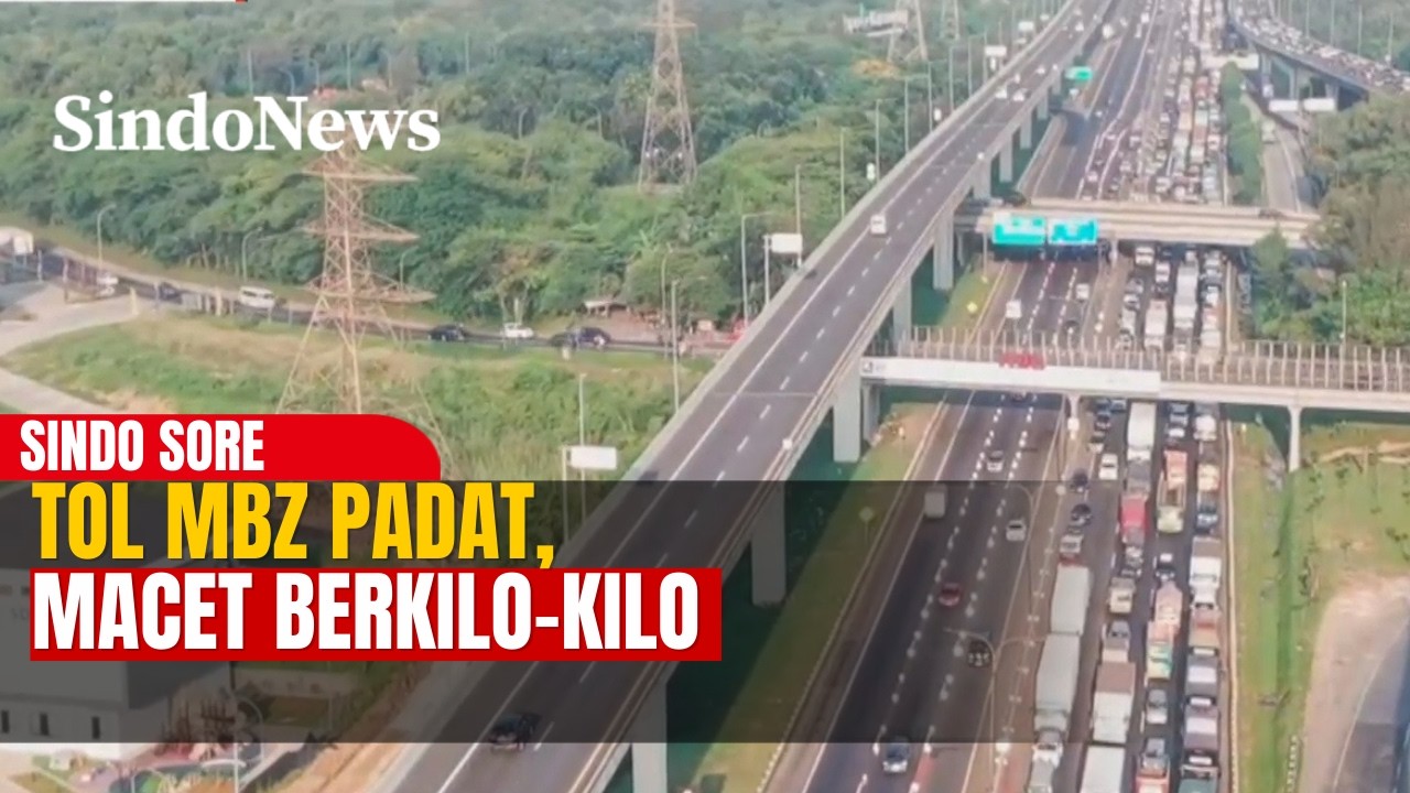 Macet Parah! Tol MBZ Padat Berkilo-kilometer Saat Puncak Mudik | SINDO SORE | 18/03