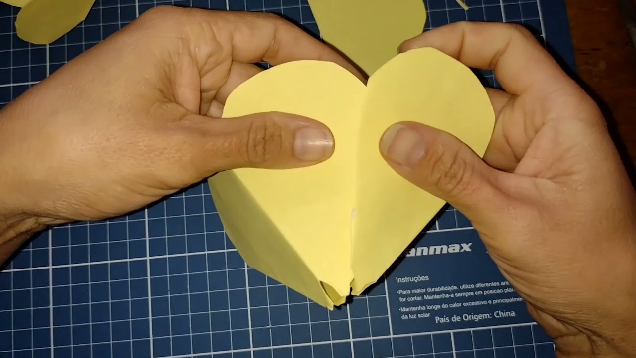 FLOR DE PAPEL SULFITE FÁCIL E RÁPIDO