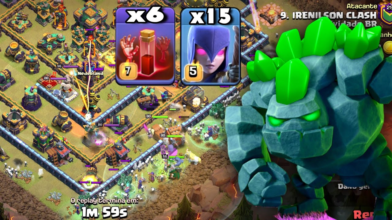 Fiz 5/5! Esse ATAQUE é Pra Qualquer Um PTZAR CV14 Full Fácil no Clash Of Clans