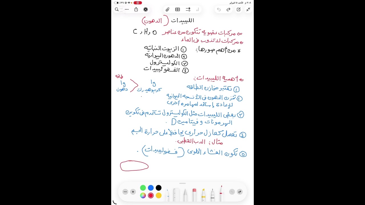 الليبيدات والأحماض النوويه