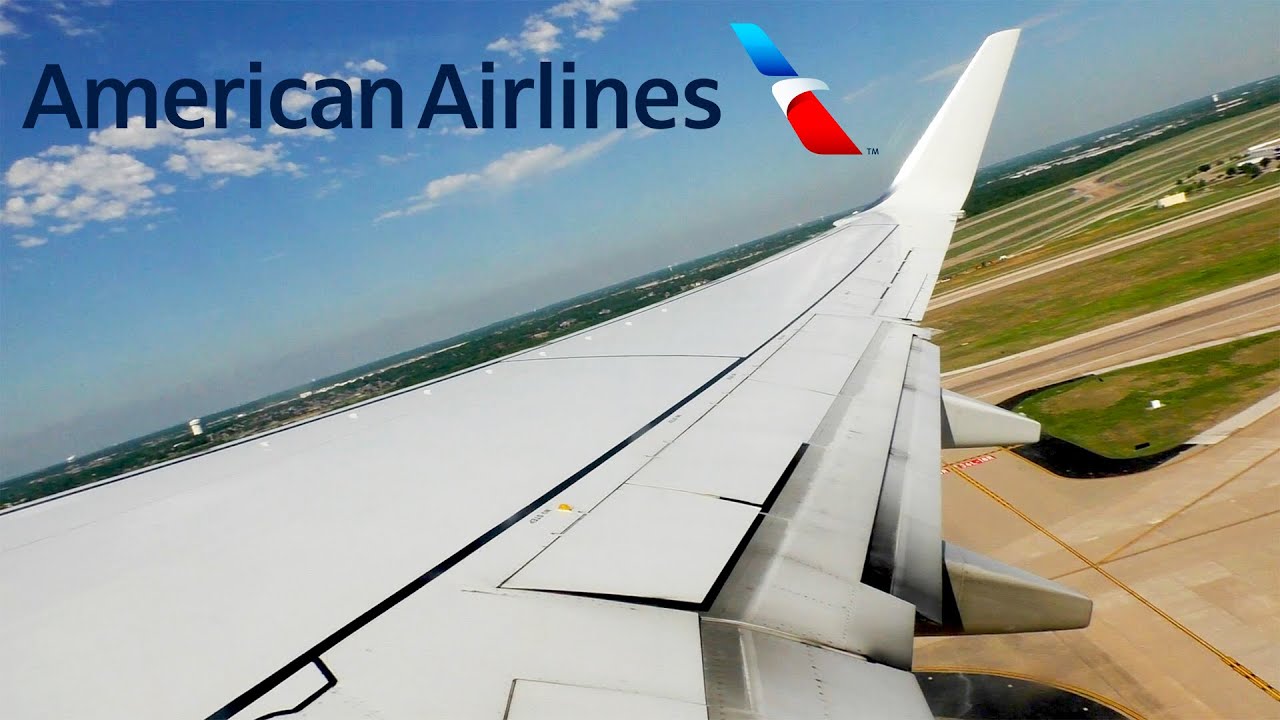 American Airlines Boeing 737-800 Takeoff from Dallas/Fort Worth (DFW)