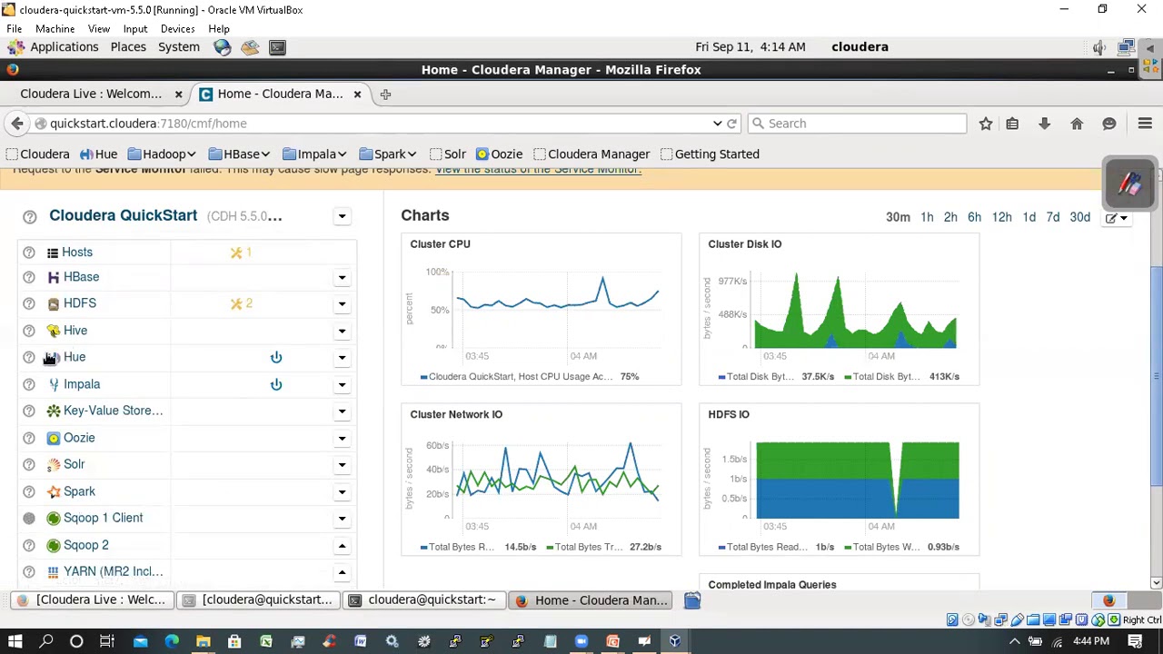 Restart the Services in Cloudera Manager