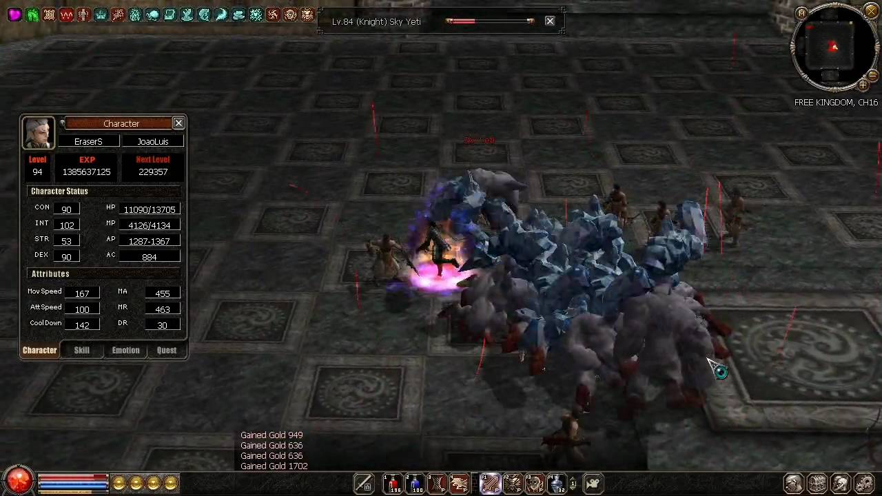 Metin2 us JoaoLuis leveling up to 95