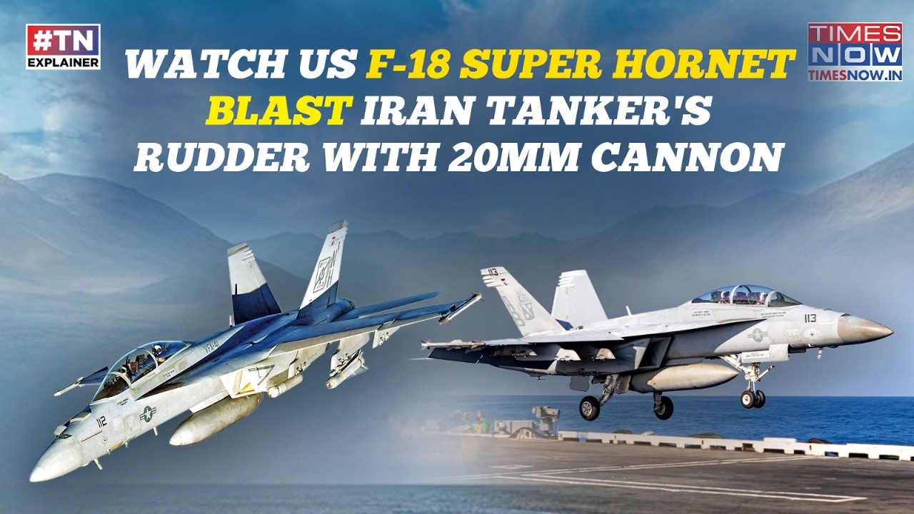 US F-18 Super Hornet Launched From USS Lincoln Blasts Iranian Oil Tanker's Rudder In Gulf Of Oman