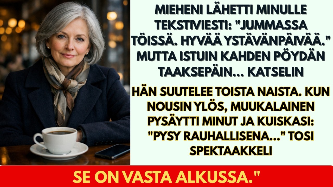 Mieheni lähetti minulle tekstiviestin Hyvää ystävänpäivää, ja katsoin hänen suutelevan toista naista