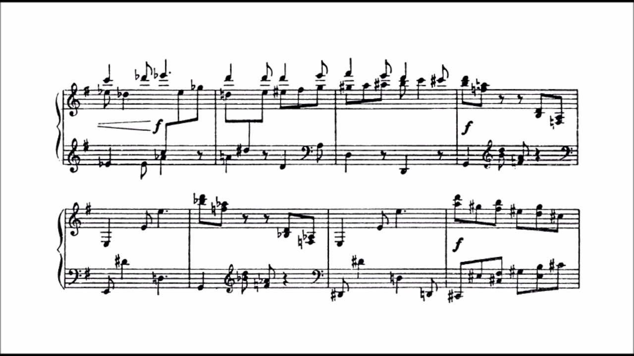 Sergei Prokofiev - 4 Pieces Op. 4 (audio + sheet music)