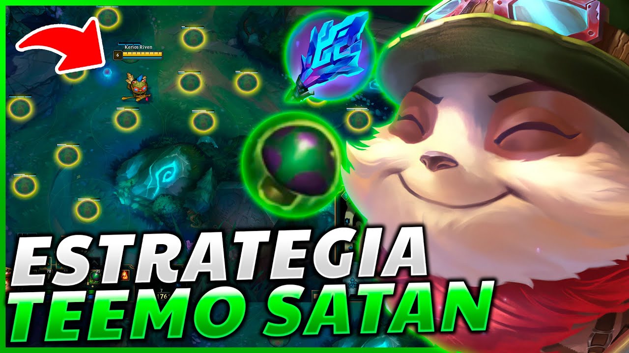 😈TEEMO... pero me dediqu&eacute; toda la partida a poner setas en la jungla enemiga