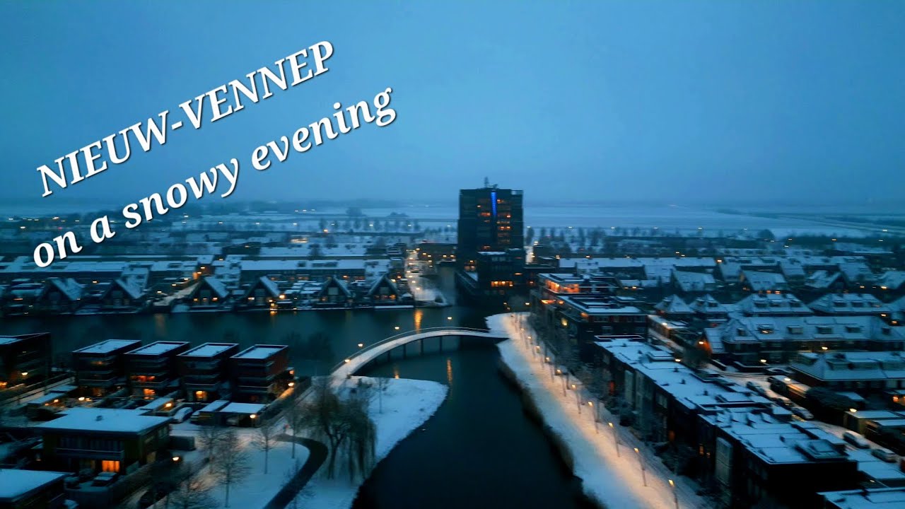 Drone vs. Snow: A Risky Night Flight in Nieuw-Vennep