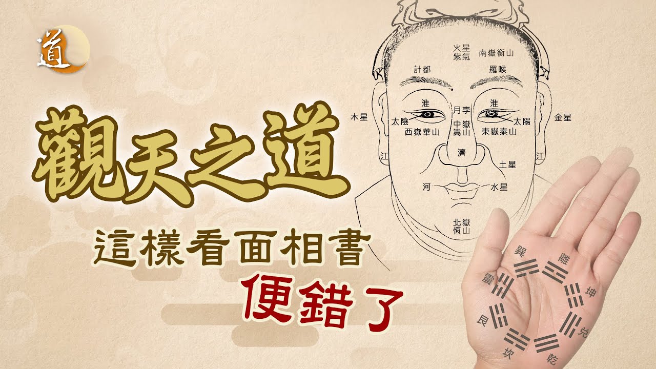 《觀天之道》這樣看面相書便錯了｜後天八卦套到面相上的圖片竟然有錯？
