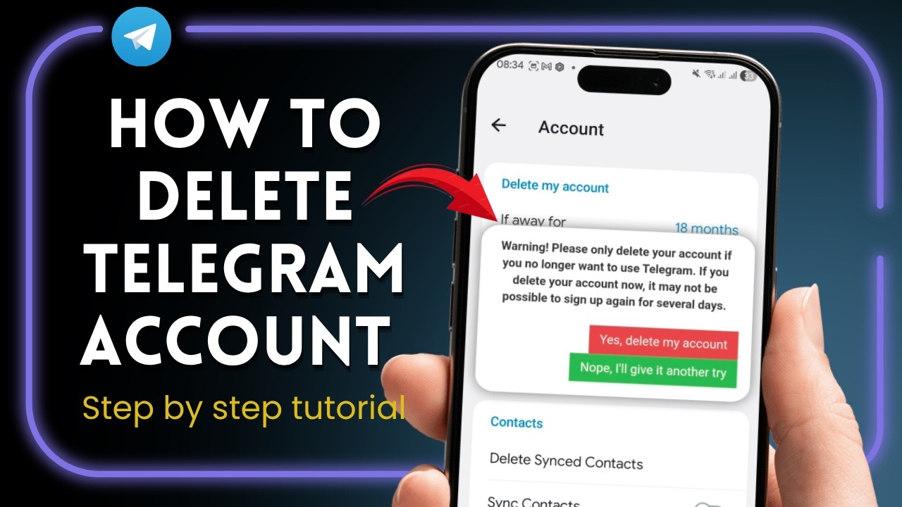 How to Delete Telegram Account Permanently 2026 | Telegram Delete Account Option Not Showing