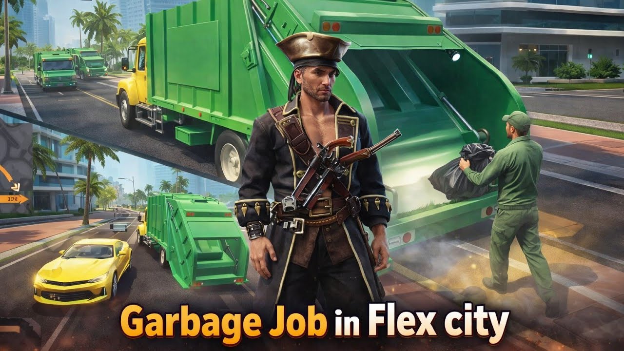 Flex city Garbage Job in hindi Gameplay