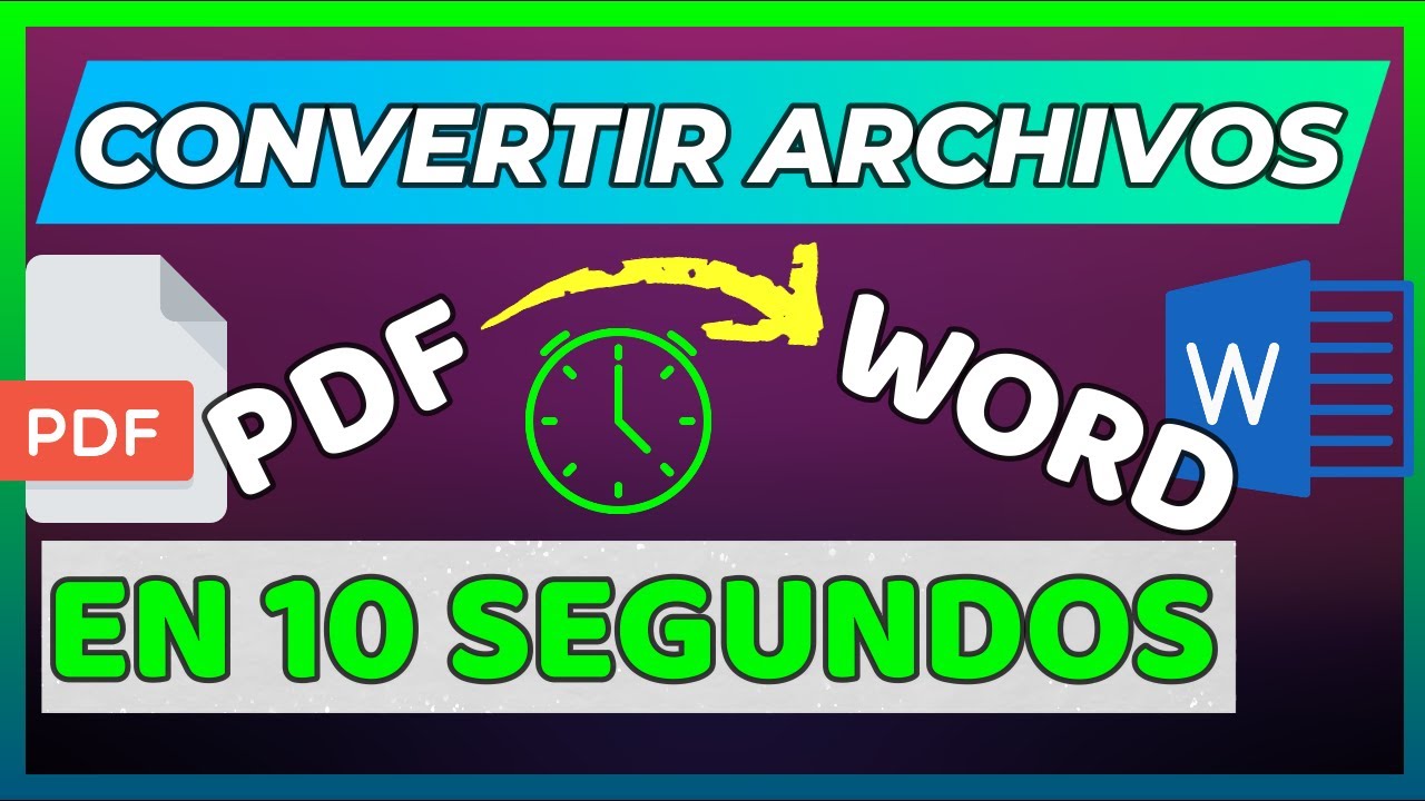 CONVERTIR archivo PDF a WORD EDITABLE gratis sin programas, pasar Pdf a Word SIN PERDER FORMATO 2026