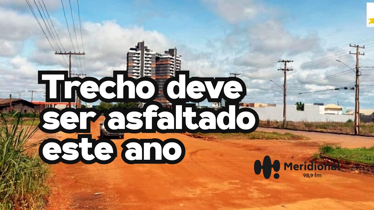 Sinop: trecho de avenida permanece sem asfalto há anos