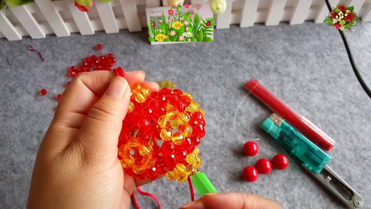 水晶串珠 趣味小物 燈籠(花型款)