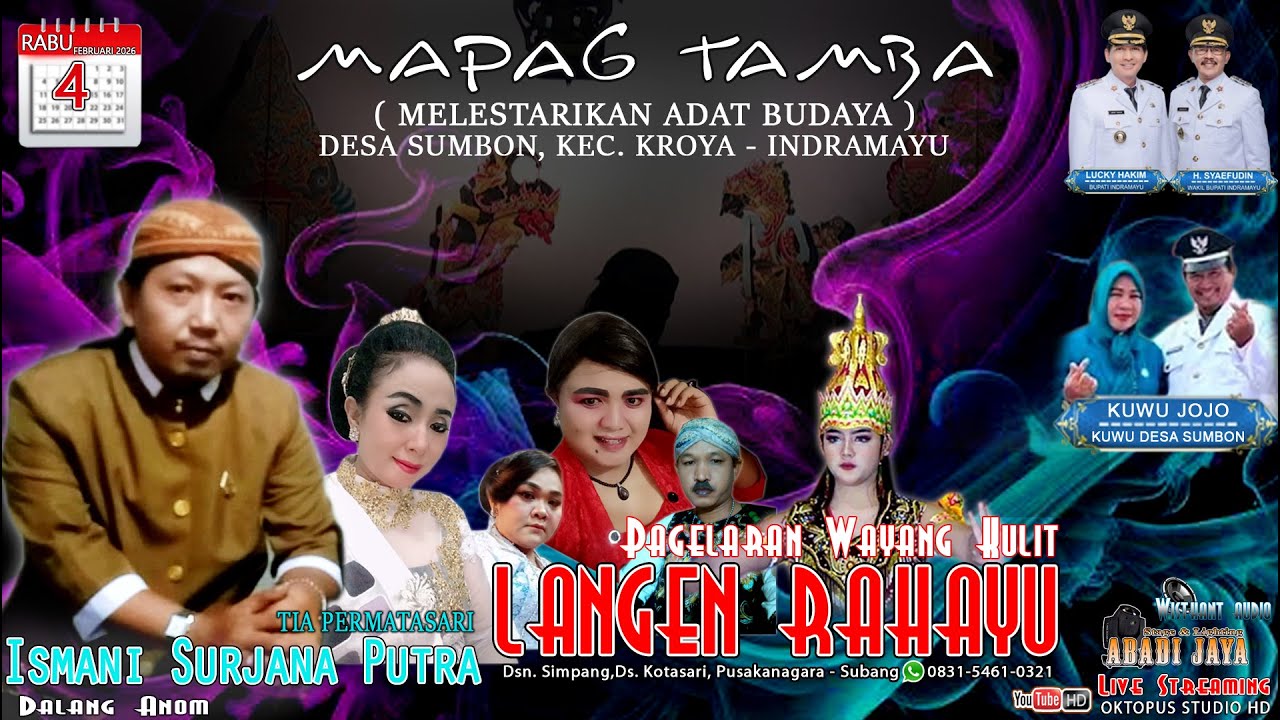 🔴LIVE PAGELARAN WAYANG KULIT LANGEN RAHAYU | EDISI MAPAG TAMBA DESA SUMBON, KROYA 04 FEB 2026