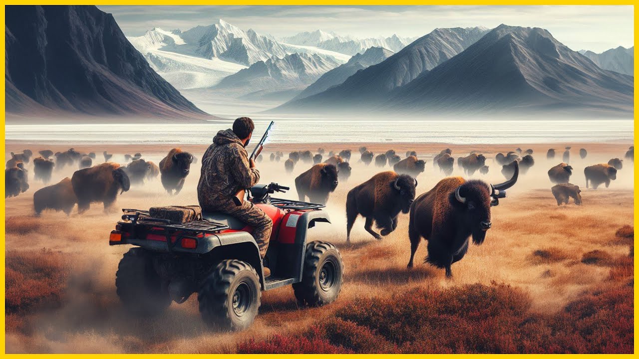 CACEI OS GIGANTES DE QUADRICICLO E CALIBRE 10 NO BALOTE - THE HUNTER CALL OF THE WILD GAMEPLAY