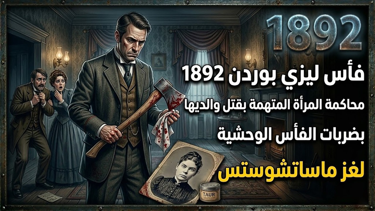 فأس ليزي بوردن 1892: محاكمة المرأة المتهمة بقتل والديها بضربات الفأس الوحشية | لغز ماساتشوستس