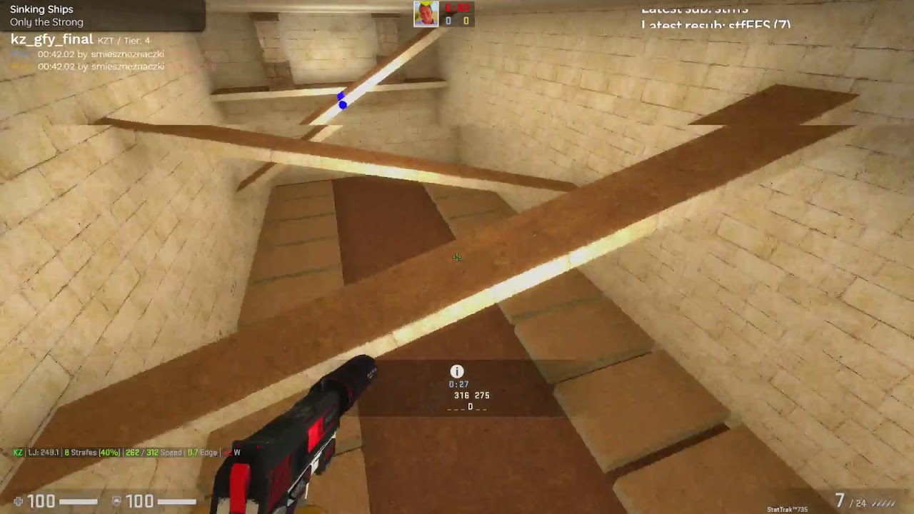 Another kz_gfy_final run that is faster than the last (39.39 Old WR) [Twitch Highlight]
