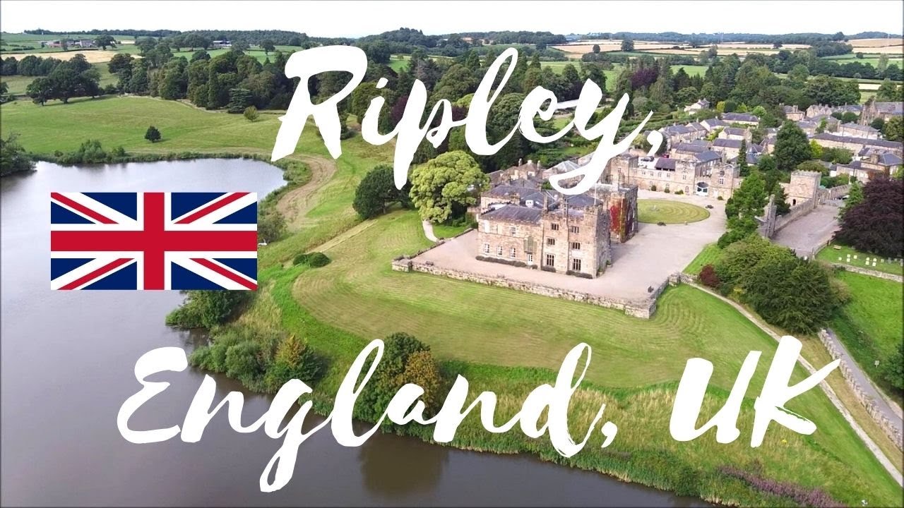 🏰 Ripley Castle and Ripley, North Yorkshire, England Drone Flight Video | World from Above