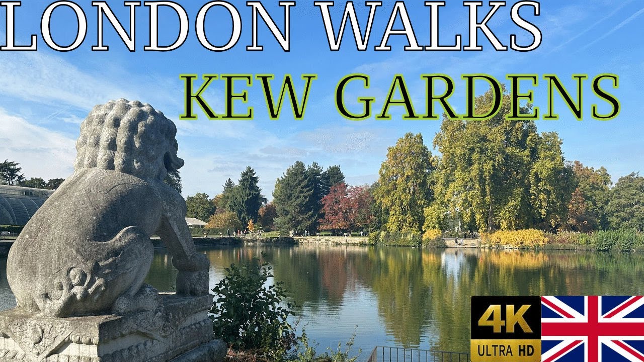 London Walk 2025 4K HDR | Kew Gardens  | Peaceful Walk with Ambient Sounds and Subtitles
