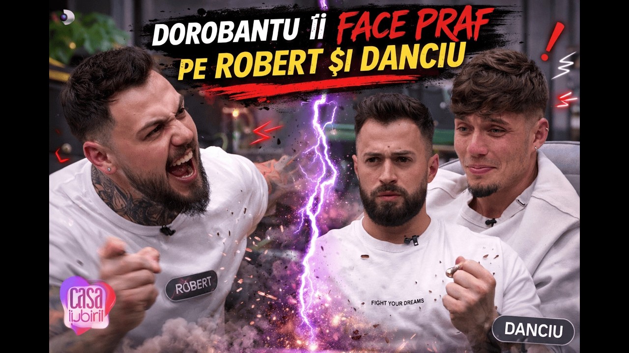 Dorobanțu, face praf pe Robert și Danciu din casa iubirii