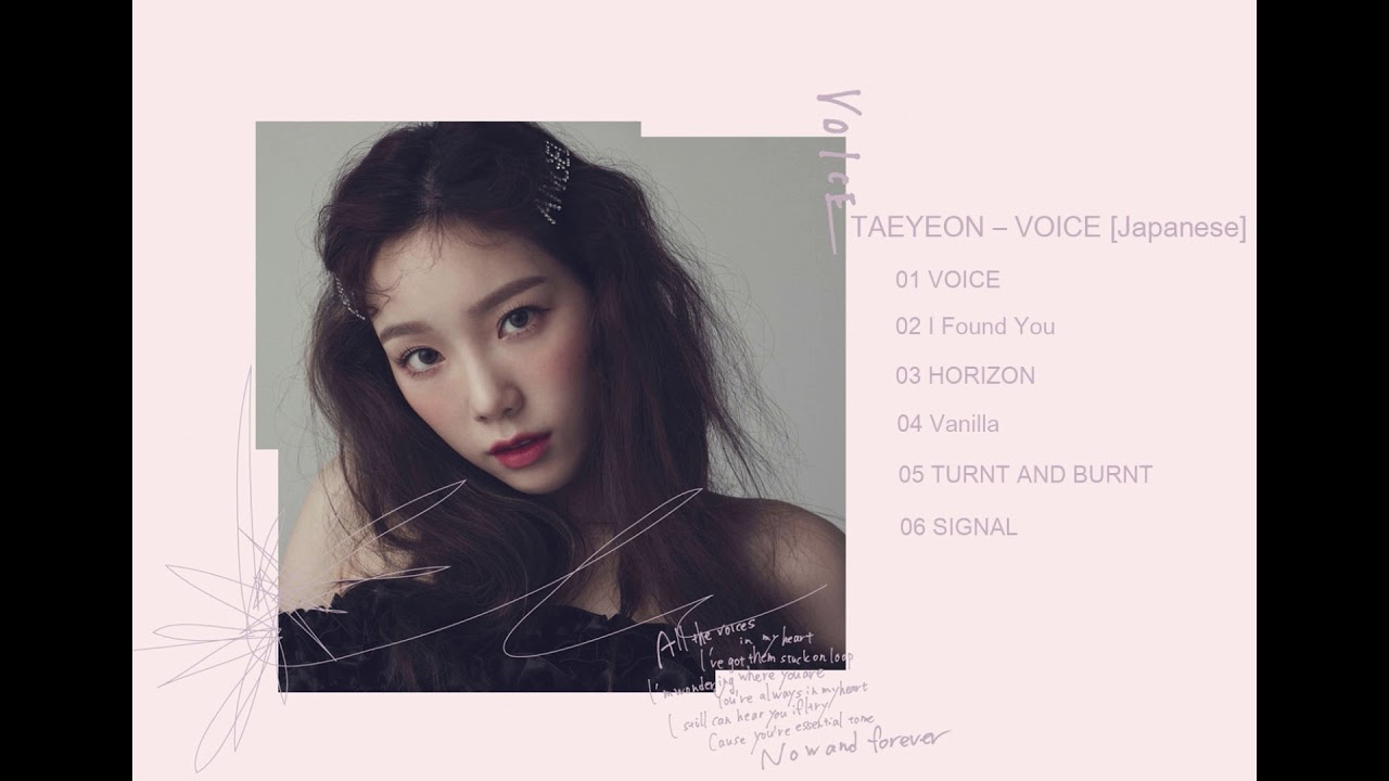 [Audio] TAEYEON – VOICE [Japanese]