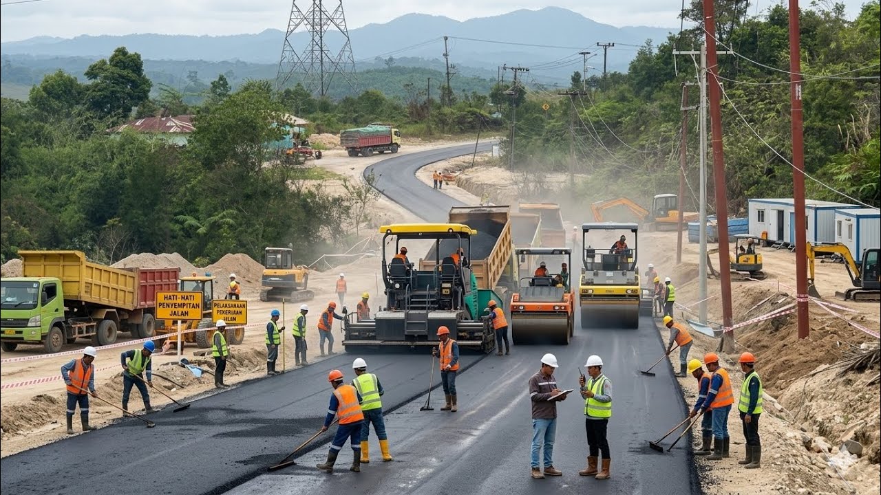 UPDATE BATU JOMBA”DEMI KELANCARAN JALAN MUDIK LEBARAN”PENGASPALAN JALAN DI ADAKAN.