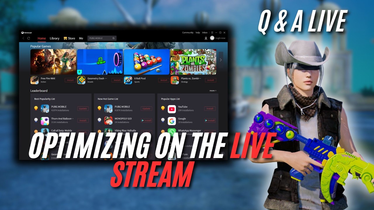 OPTIMIZING THE GAMELOOP ON LIVE !!!! PUBG MOBILE 4.3 UPDATE ❤️