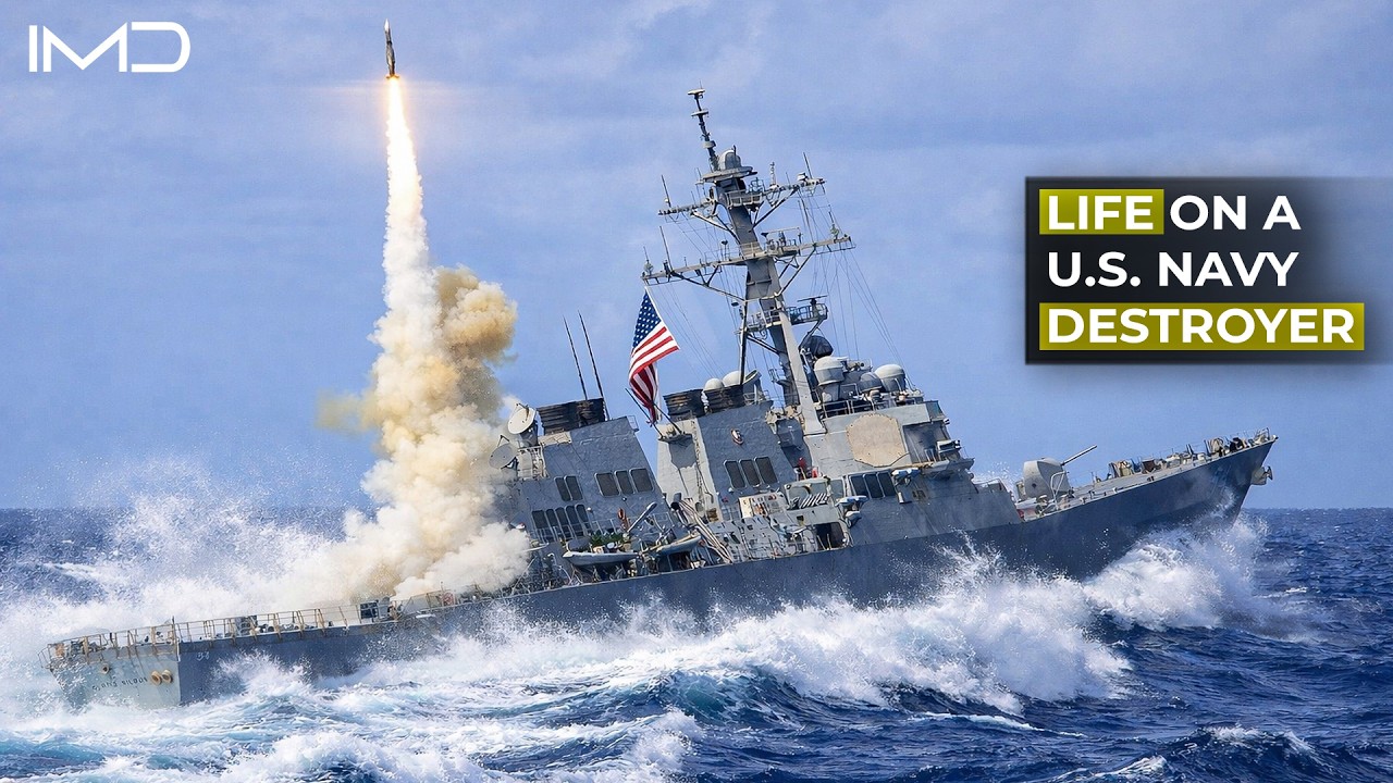How 300 Sailors Eat, Work, and Sleep on a U.S. Navy Destroyer in Rough Seas