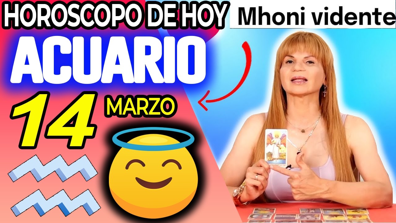 ACUARIO ♒DIOSS❗️😇VAS A VIVIR UN BRUTAL MILAGRO🍀 Horóscopo De Hoy 14 De Marzo 2026 | Mhoni Vidente