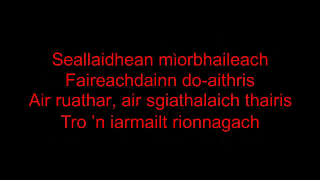 Disney 'A Whole New World' from Aladdin in Irish and Scottish Gaelic (lyrics)