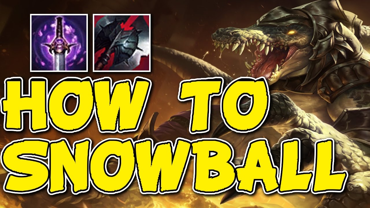 HOW TO SNOWBALL AND CARRY! RENEKTON VS RUMBLE! - Unranked to Masters Episode #86