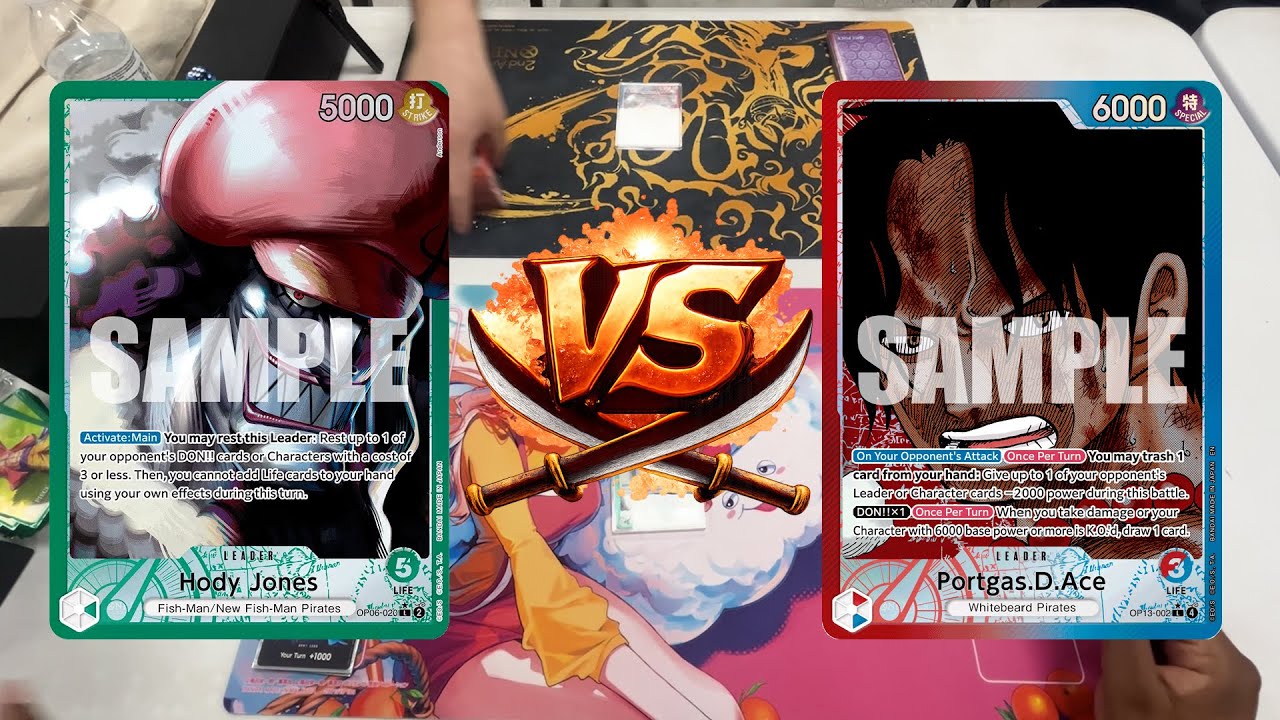 [OP13] Hody Jones Vs RU Ace! Intense Locals Match Gameplay OPTCG