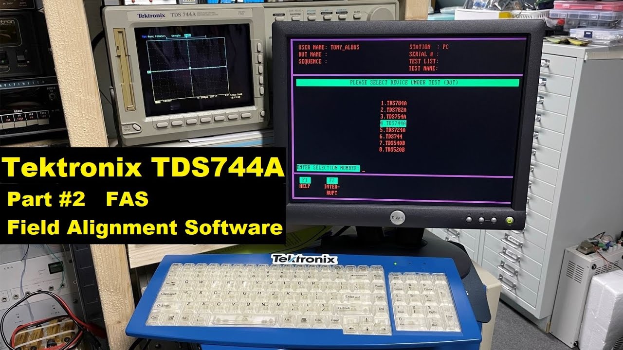 #270 Tektronix TDS744A - #2 - Сборка ПК для программного обеспечения полевой юстировки FAS